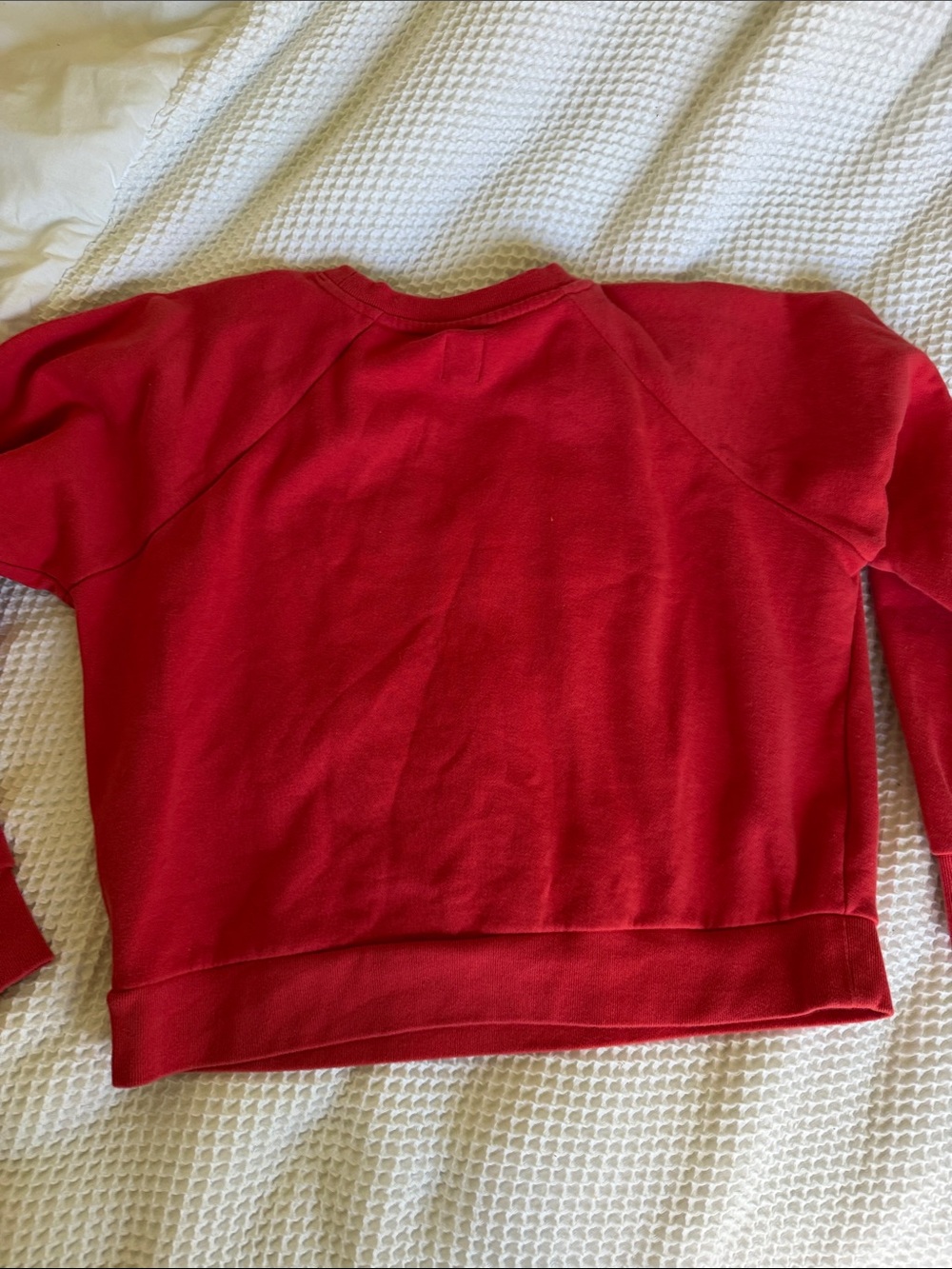 GAP Kids Red Logo Crew Sweatshirt with Black Trim - Picture 3 of 7